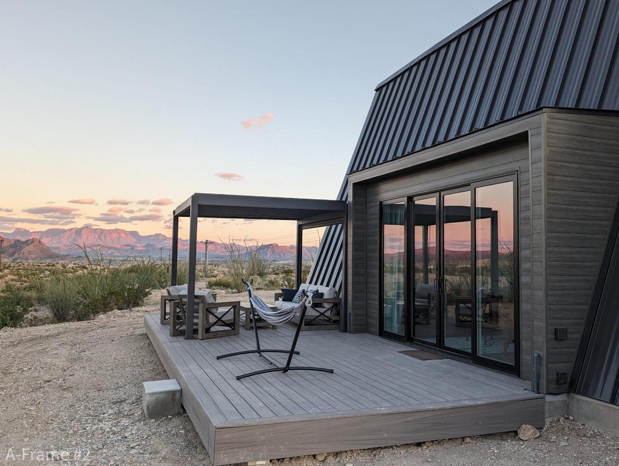 Stardust Big Bend Luxury A-Frame#4 Great Views Villa Terlingua Exteriör bild